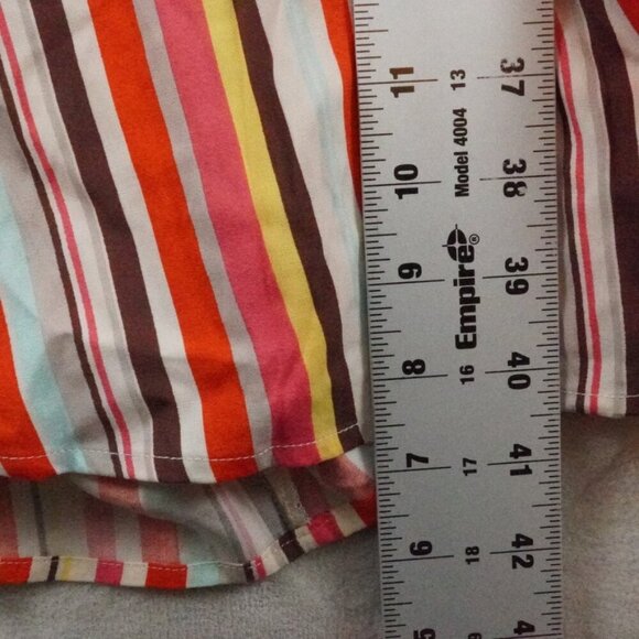 Torrid mini Challis Halter Neck Mini Dress Womens 0X Striped Multi Color - Picture 10 of 12